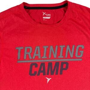 Old Navy Active Training Camp T Shirt Men’s XL Red Athletic Graphic Tee